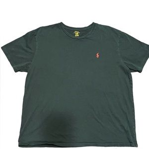 black polo ralph lauren crew neck shirt